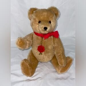 VTG EUC ORIGINAL HERMANN TEDDY BEAR WOOL COTTON JOINTED LIMBS MADE IN W GERMANY